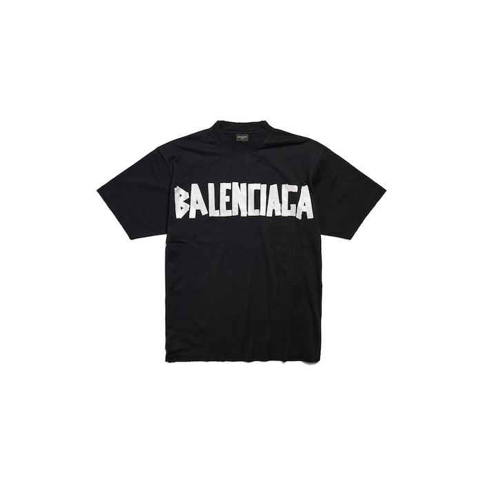 Tape Type T シャツ ミディアムフィット で 杢ブラック | Balenciaga JP