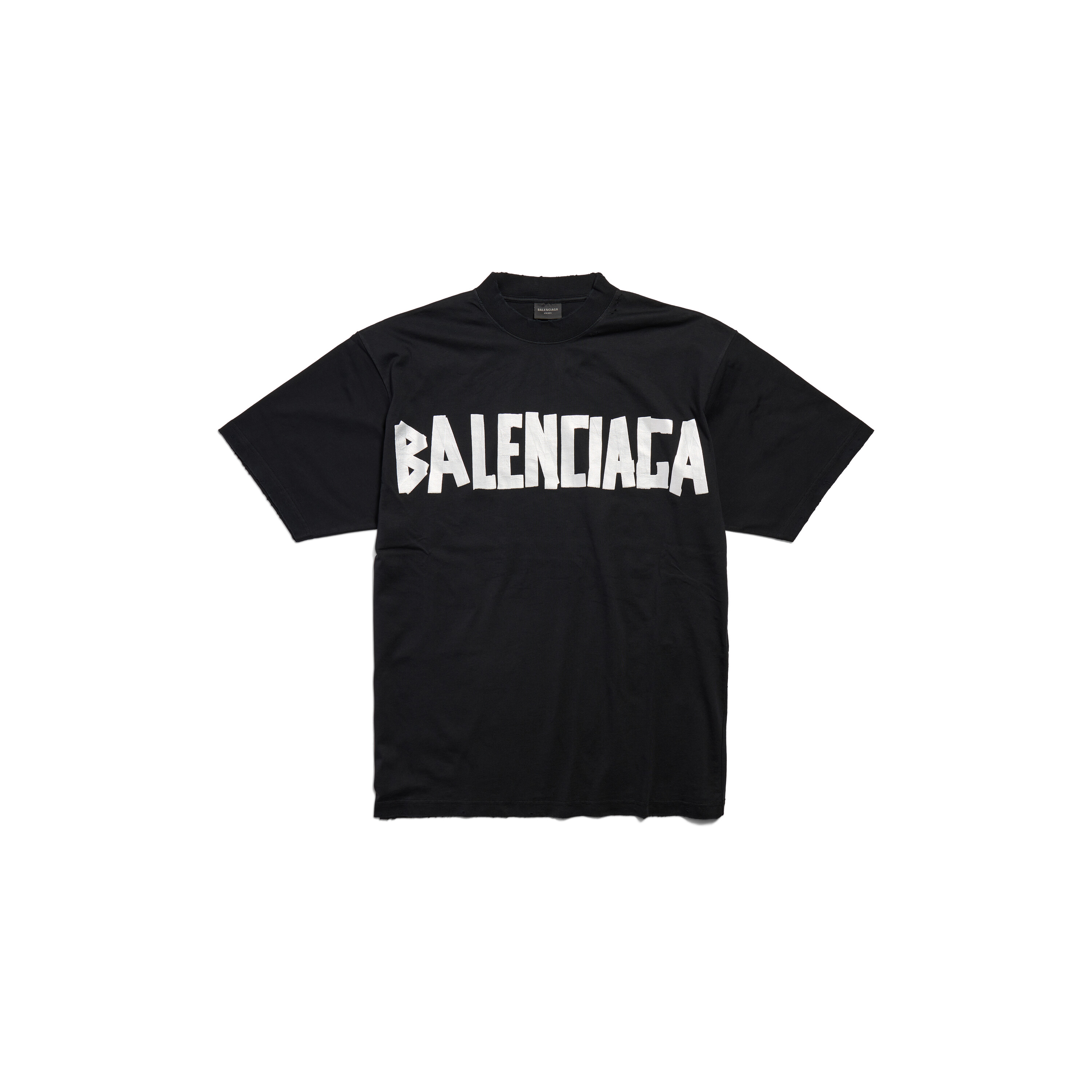 New Tape Type Tシャツ ミディアムフィット で ブラック - Balenciaga