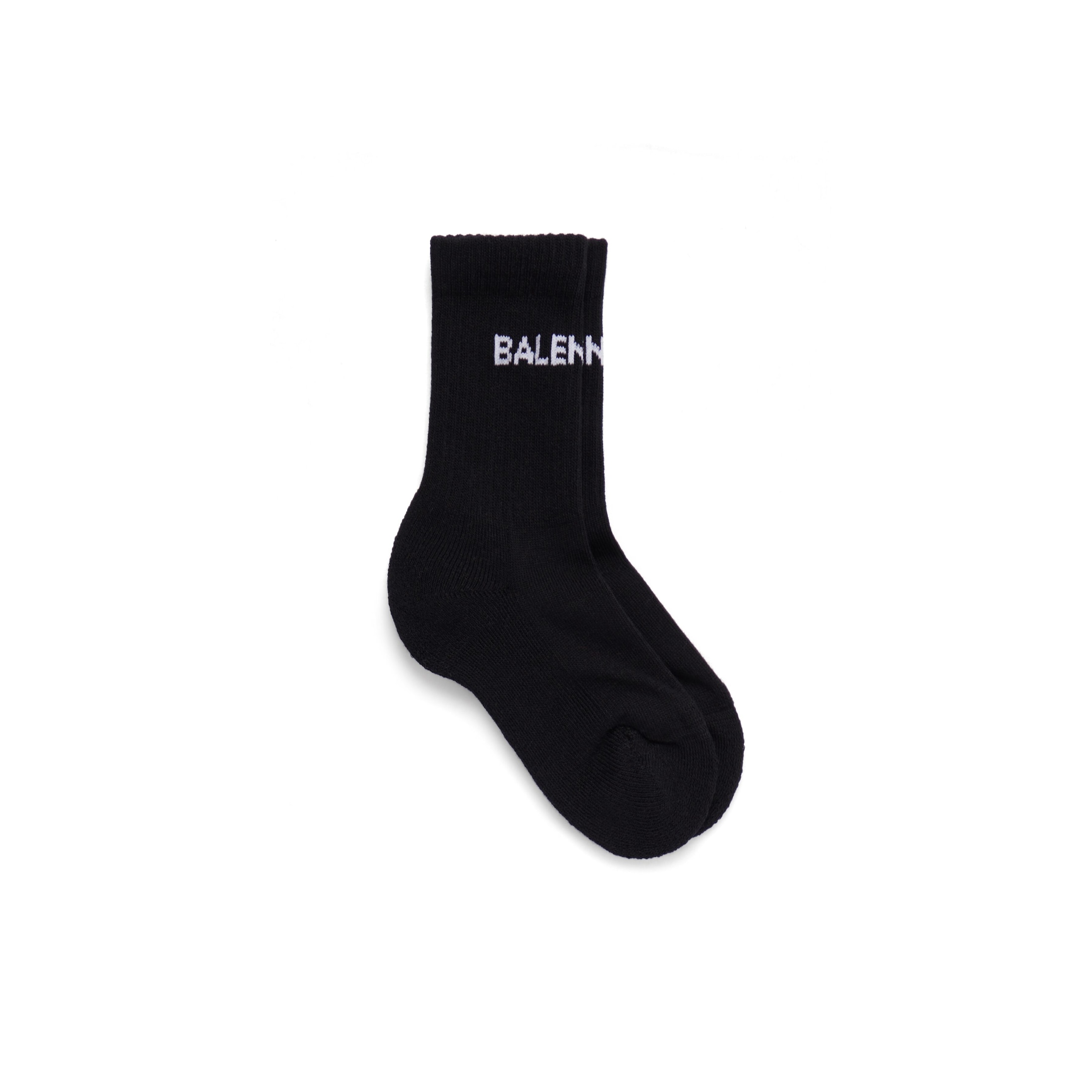 Kids - Balenciaga Tennis Socks - Black - Unisex - 10 - Cotton, Polyamide & Elastane