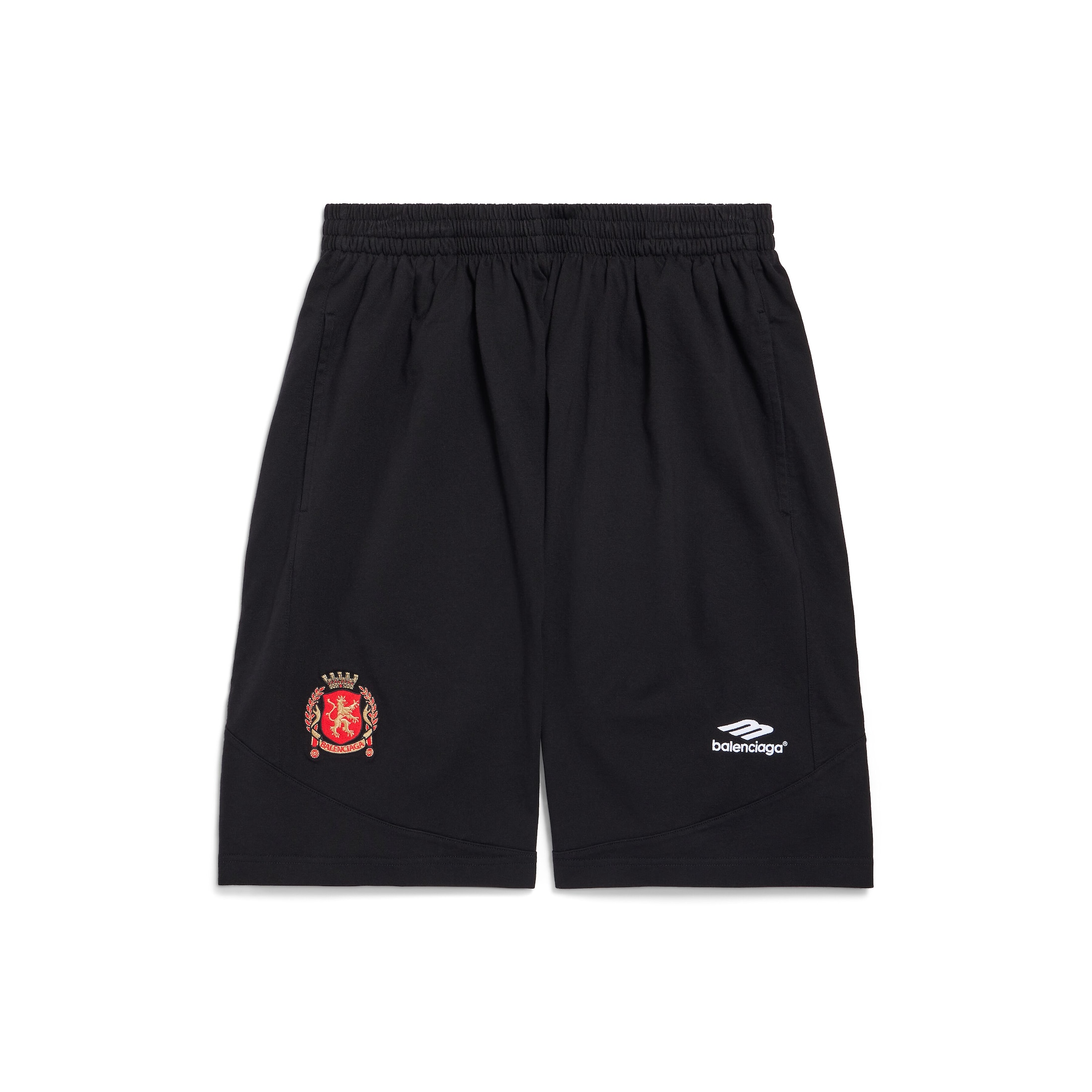 Balenciaga Soccer Baggy Shorts - Black - Man - S - Polyester