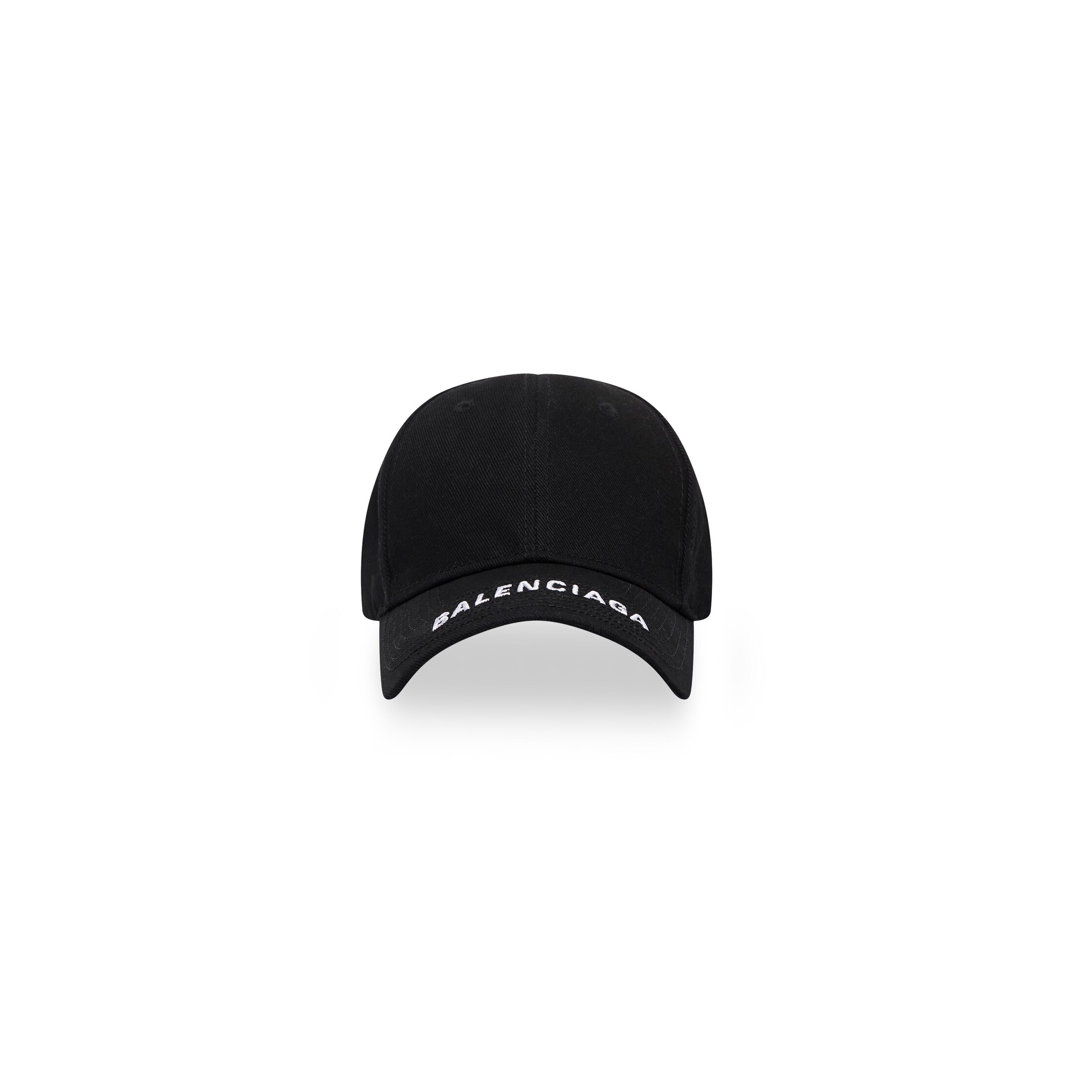 Balenciaga Logo Visor Cap - Black - Unisex - L - Cotton