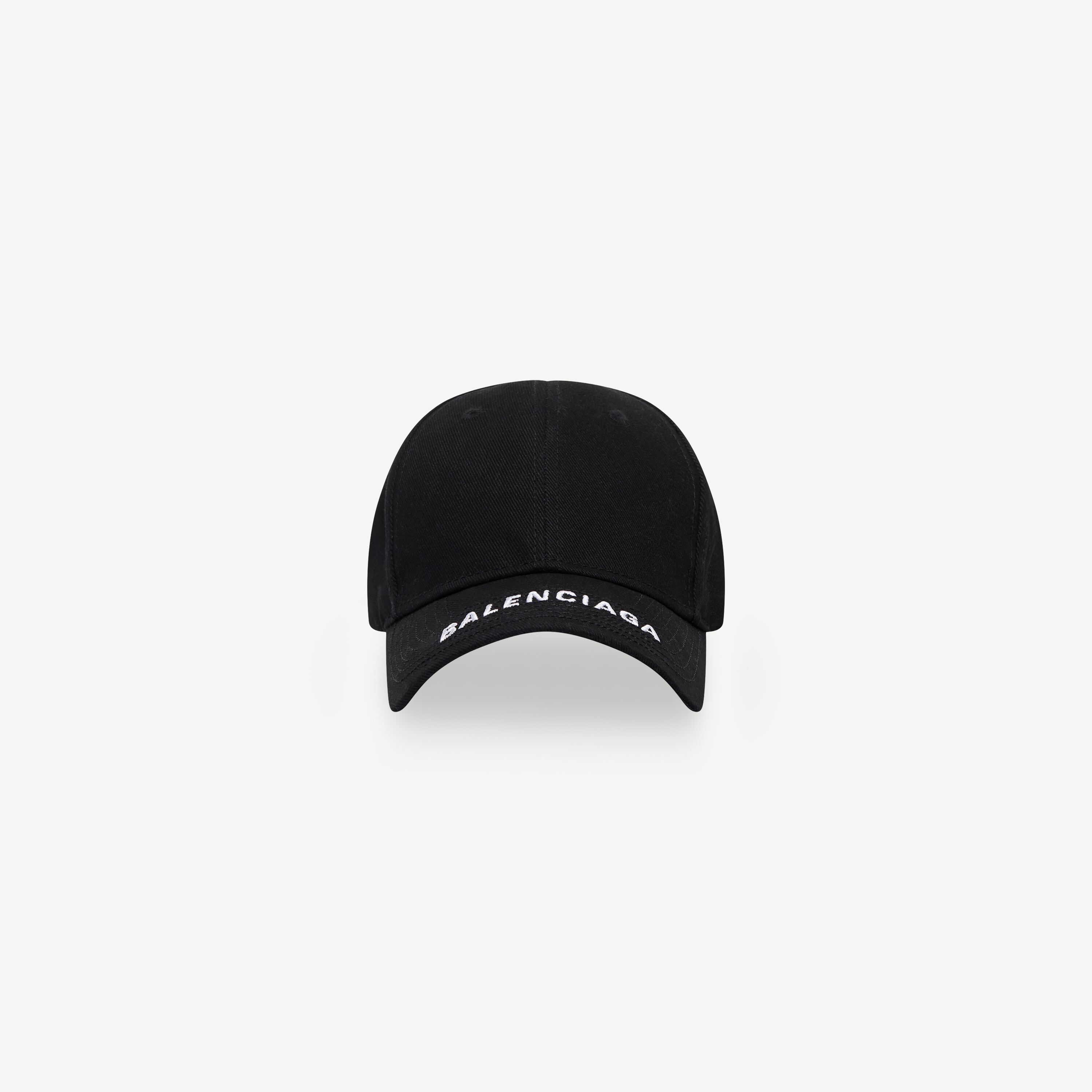 Logo Visor Cap in Black