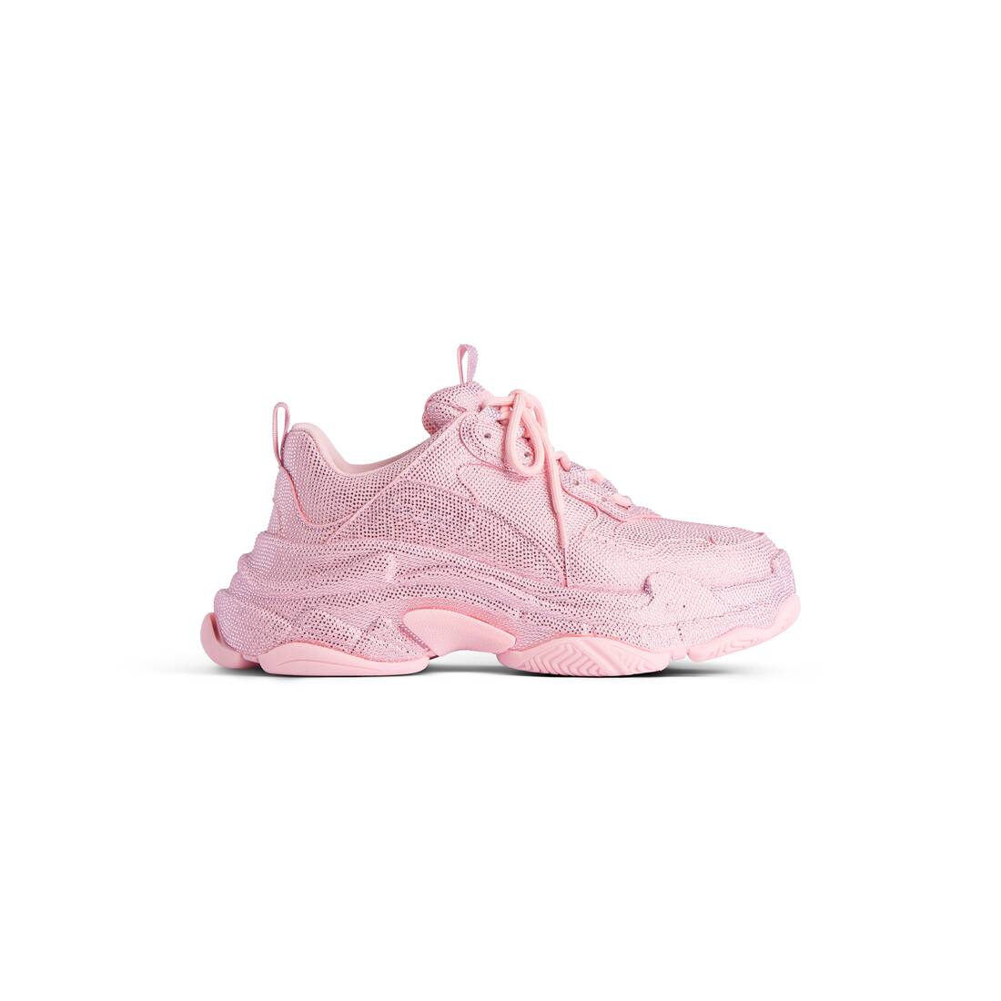 Women's Triple S Sneaker With Rhinestones in Light Pink Balenciaga US