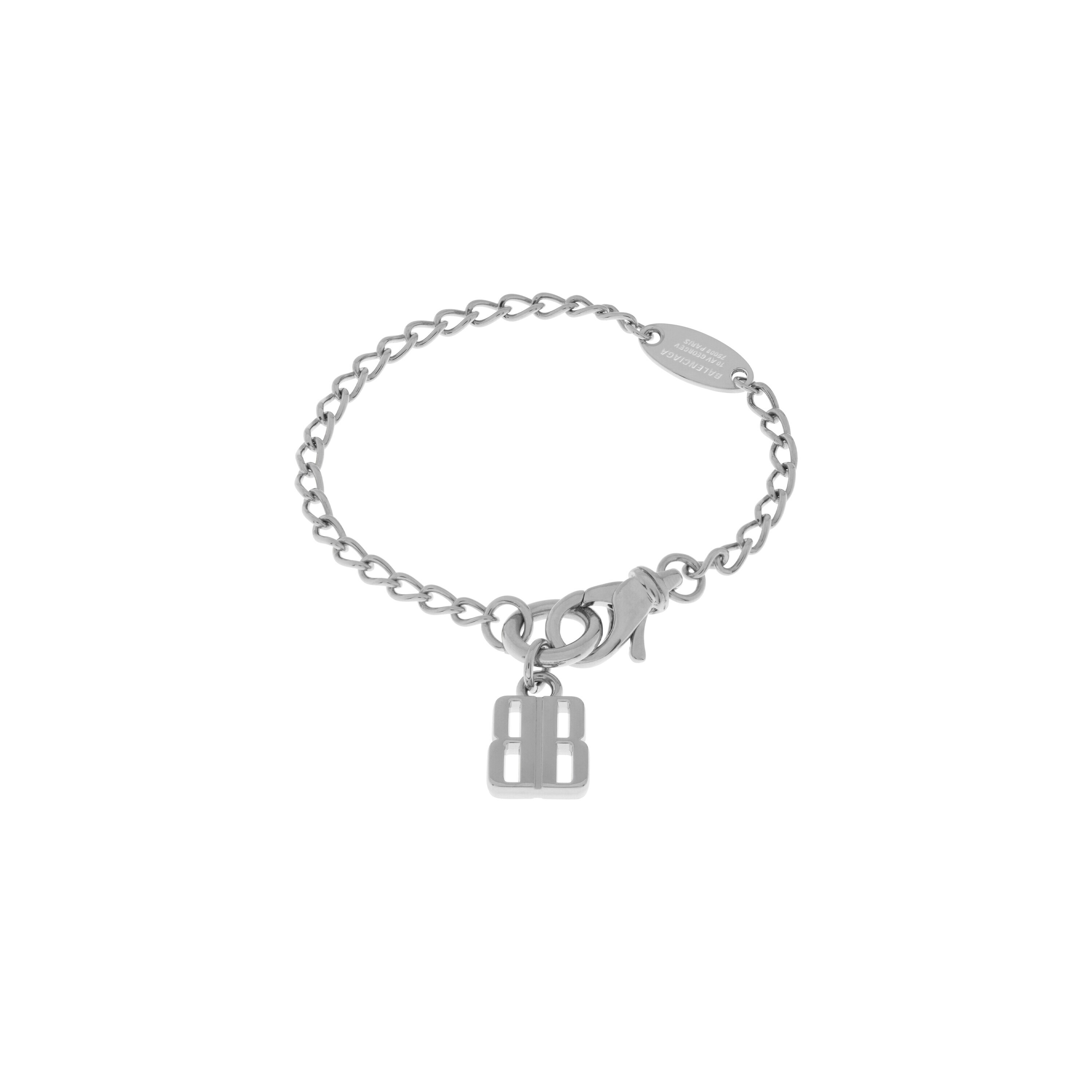 Nano Thin Bracelet in Silver | Balenciaga US
