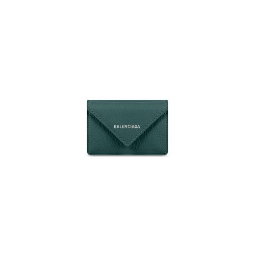 Papier Wallet in Green | Balenciaga US