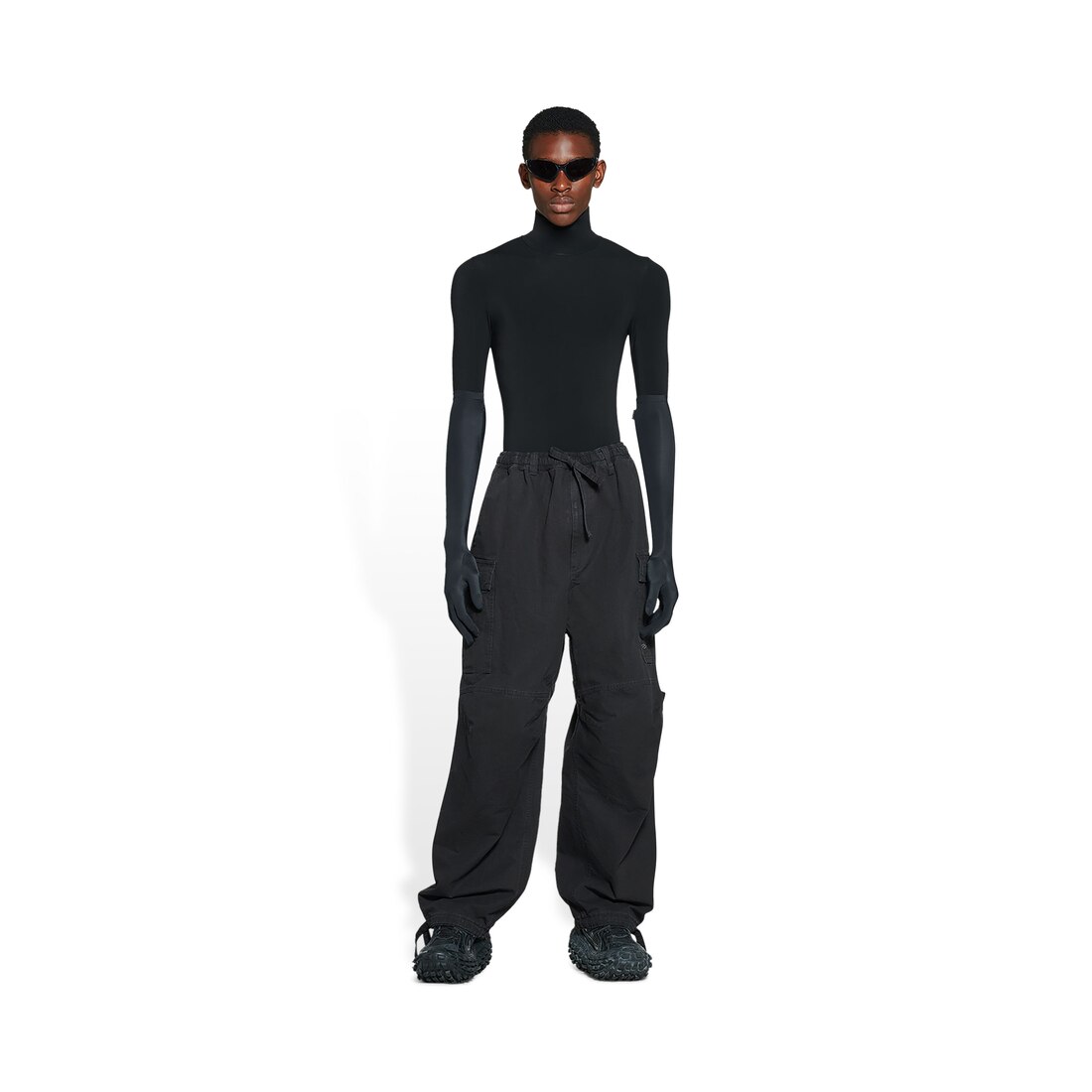 Black Cotton Cargo Pants Black Cotton Cargo Pants