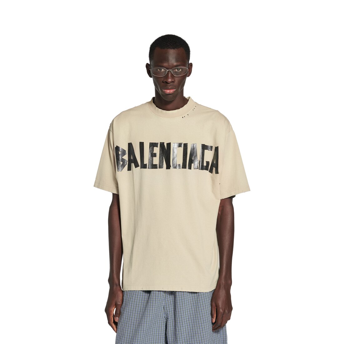 ホワイト の ウィメンズ Tape Type Tシャツ ミディアムフィット