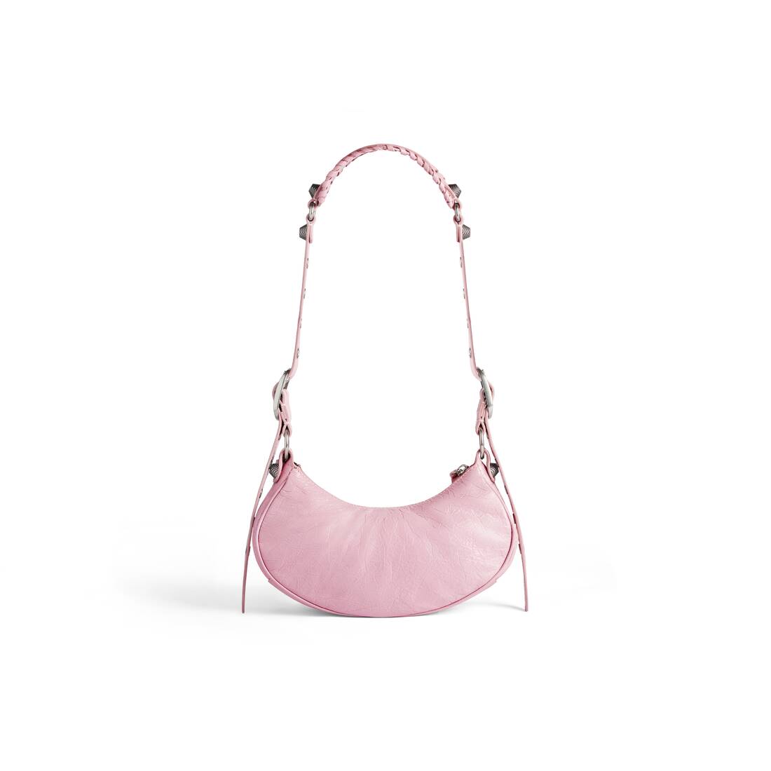 Balenciaga Gossip Shoulder Bag XS Pink in Embossed Calfskin with  Silver-tone - US