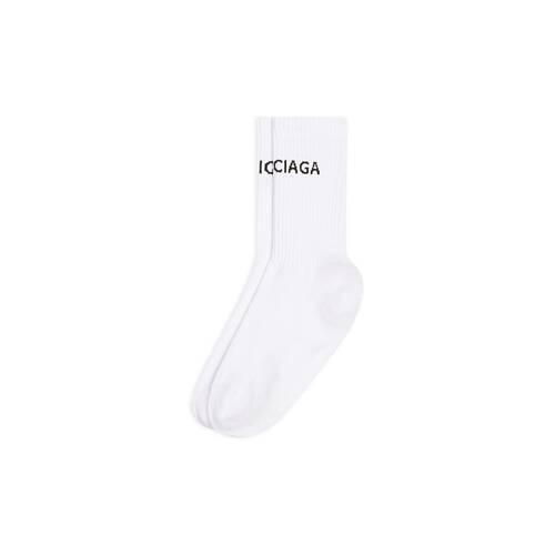 Men's Balenciaga Socks in White | Balenciaga US