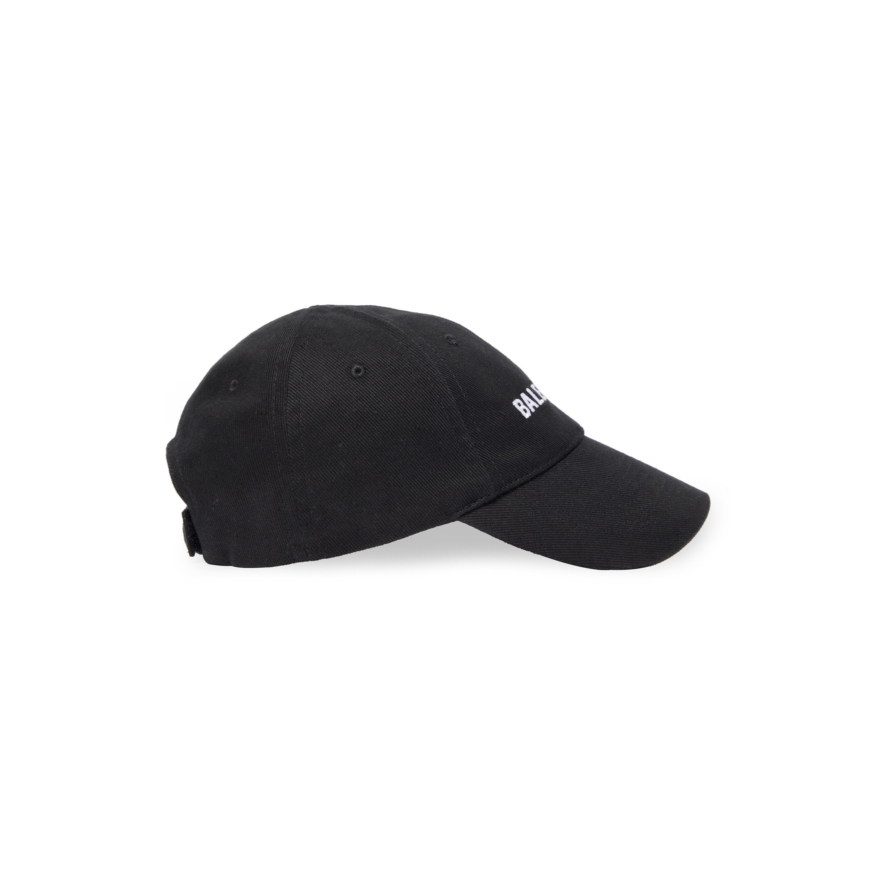 Balenciaga Mens Logo Brim Beanie Hat in Black  LNCC