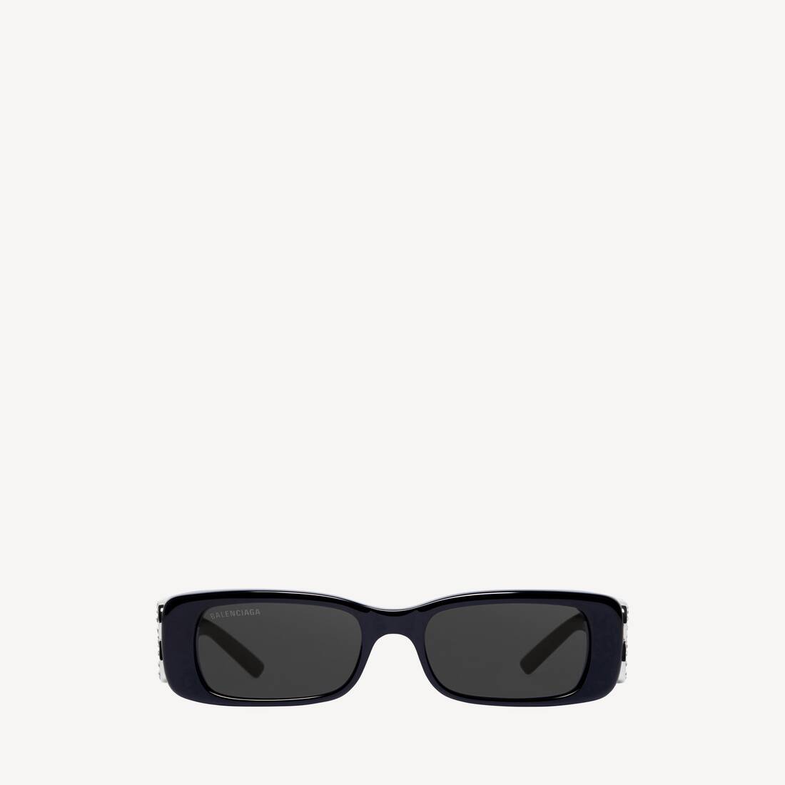Lunettes De Soleil Dynasty Rectangle pour Femme en Noir