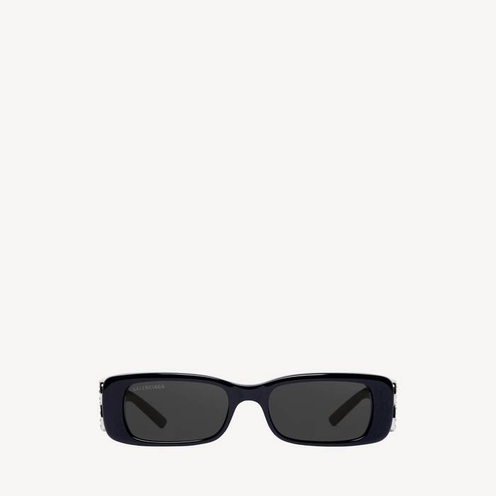Women s Dynasty Rectangle Sunglasses In Brown Balenciaga US women-s-dynasty-rectangle-sunglasses-in-brown-balenciaga-us
