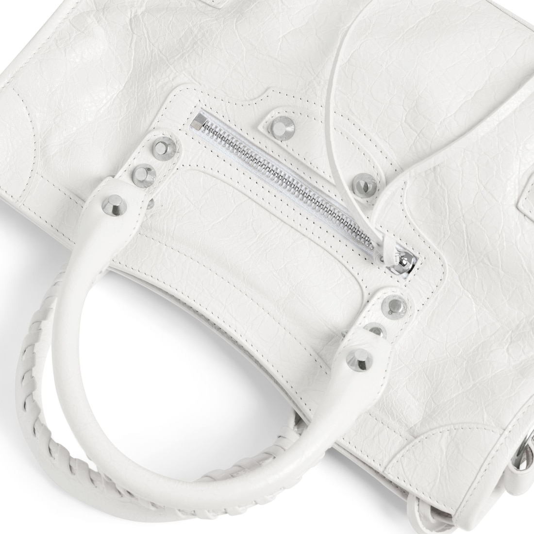 Balenciaga suede bag white online