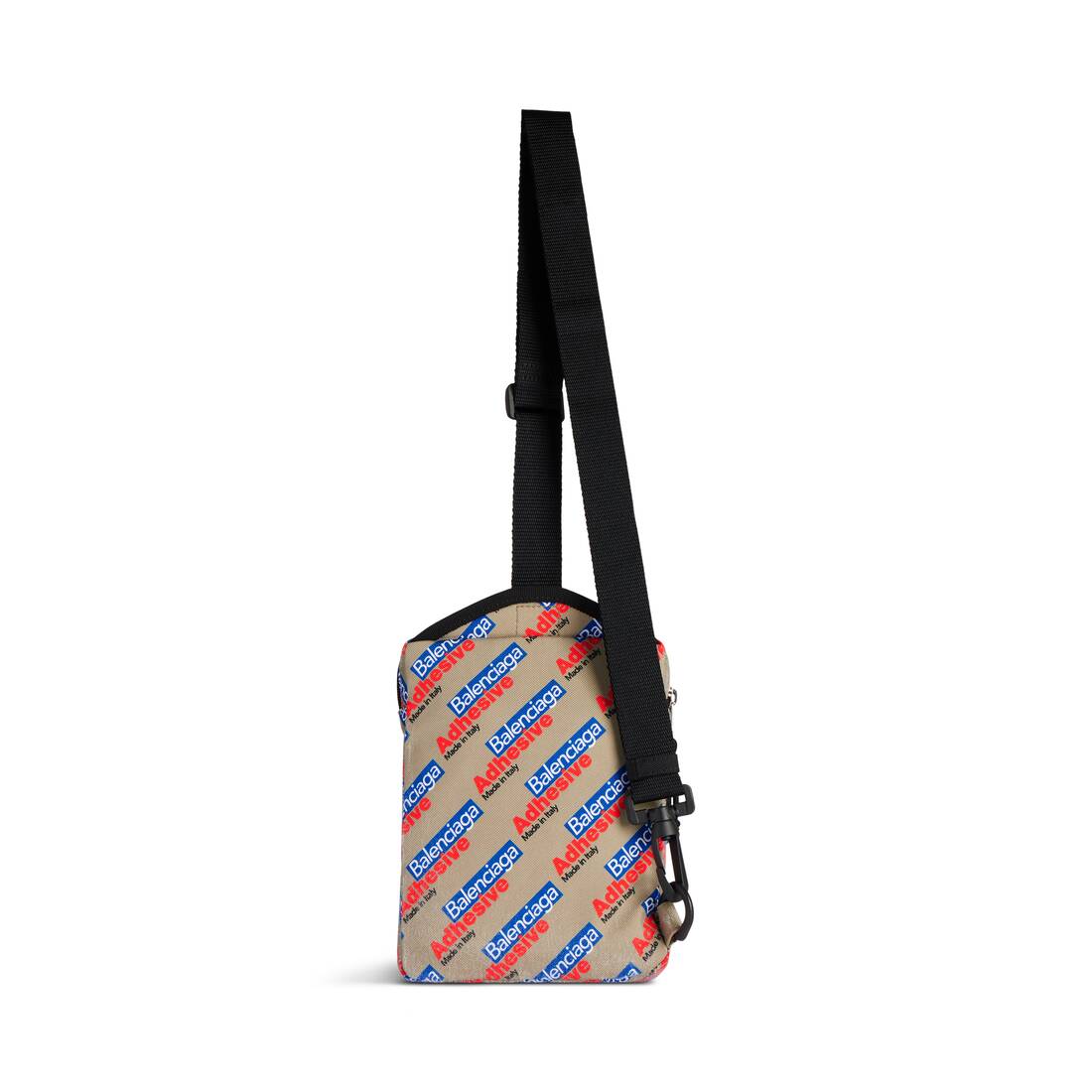 발렌시아가 남성 베이지/빨강/파랑 익스플로러 크로스바디 메신저 백 6202602ABCL9264