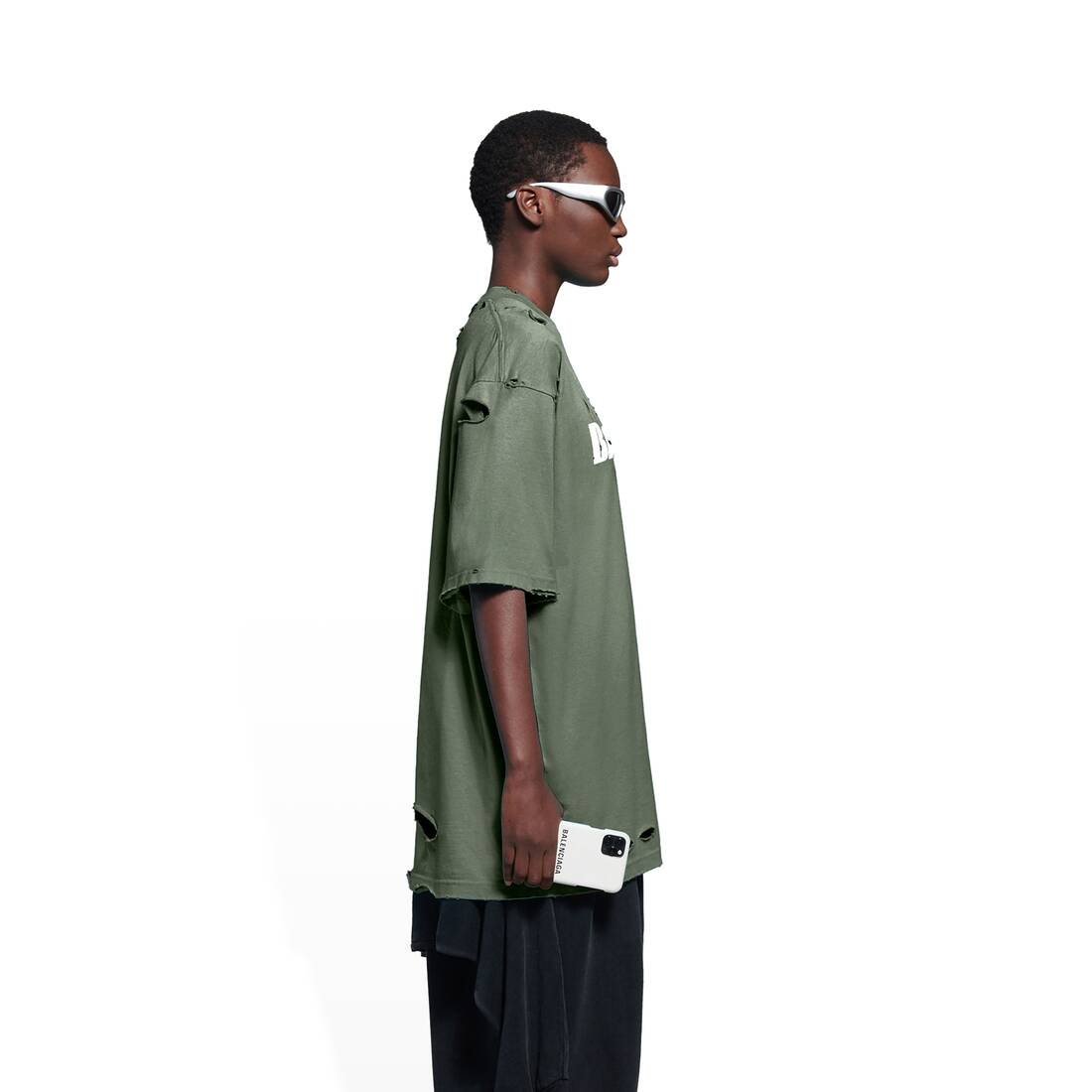 Balenciaga green tee Mens Fashion Tops  Sets Tshirts  Polo Shirts on  Carousell