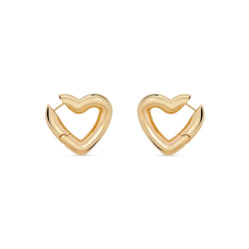 Women's Loop Heart Earrings in Gold | Balenciaga US