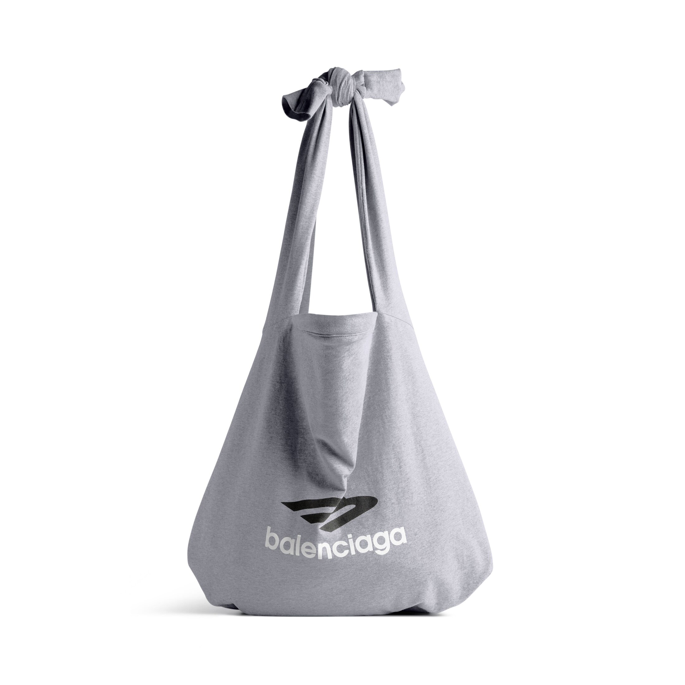 Balenciaga New Jersey Hobo Bag - Grey & Silver - Men's - Cotton
