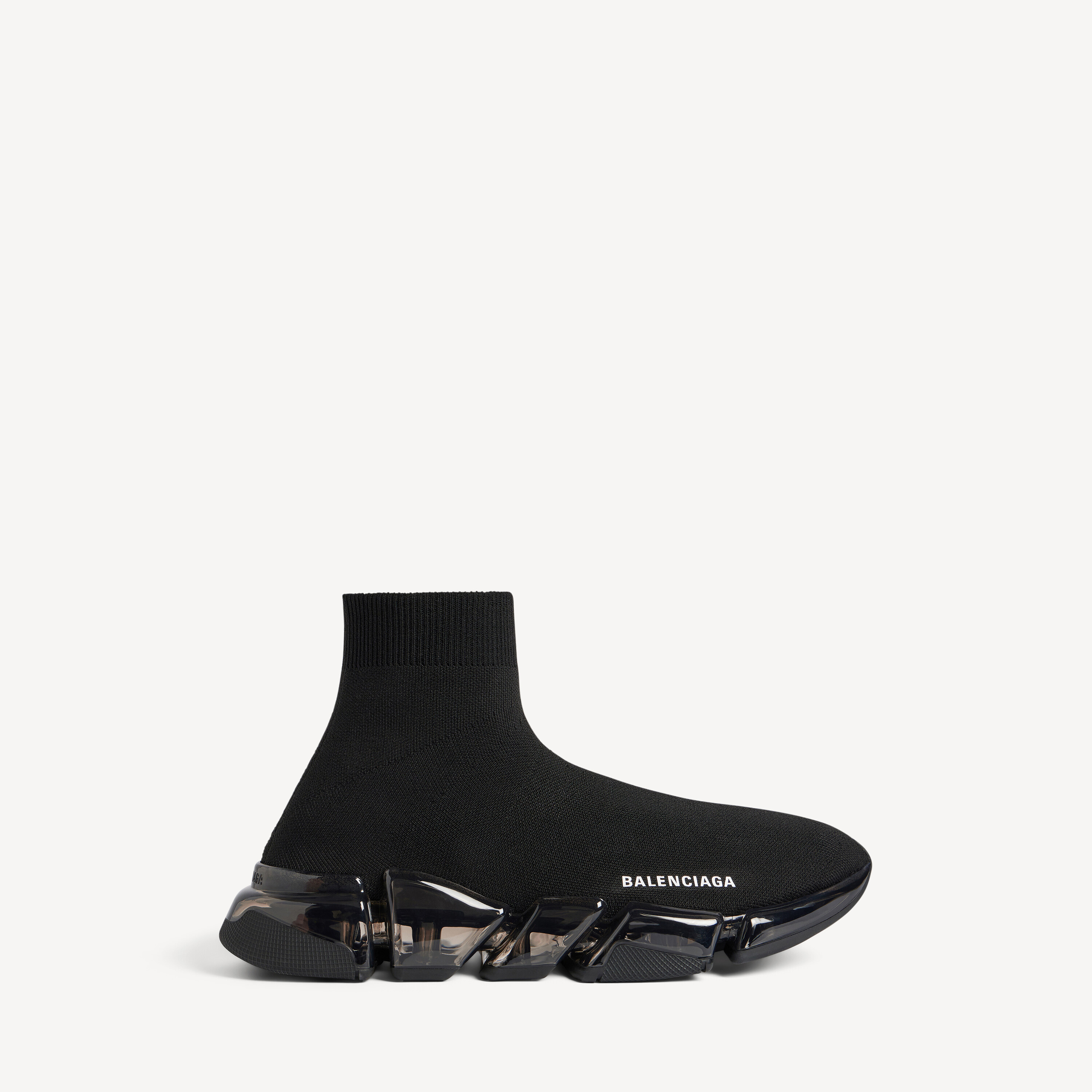 Balenciaga speed 2.0 full clear sole recycled knit sneaker
