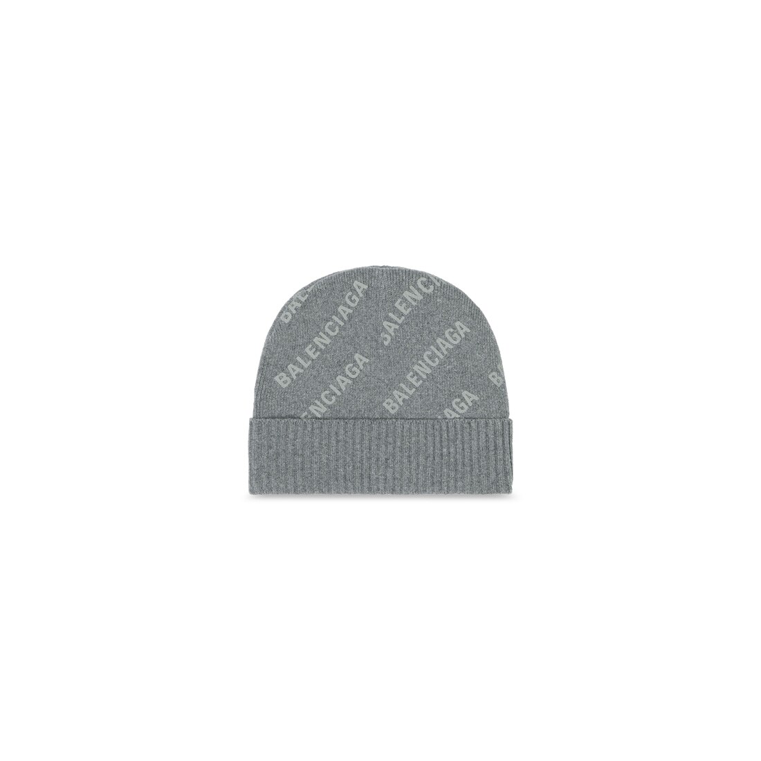 Allover Logo Beanie in Grey | Balenciaga US