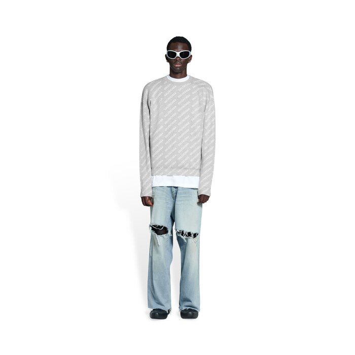 mini allover logo sweater