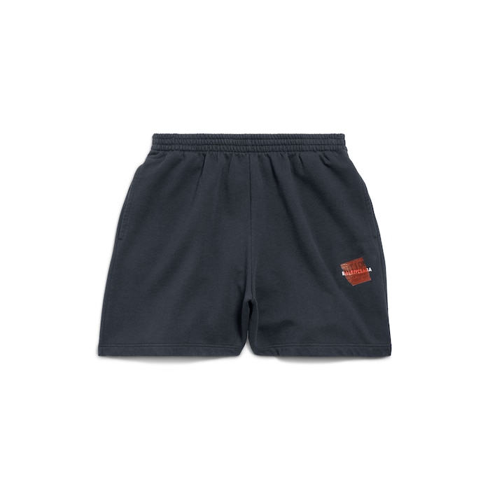 taped balenciaga back shorts