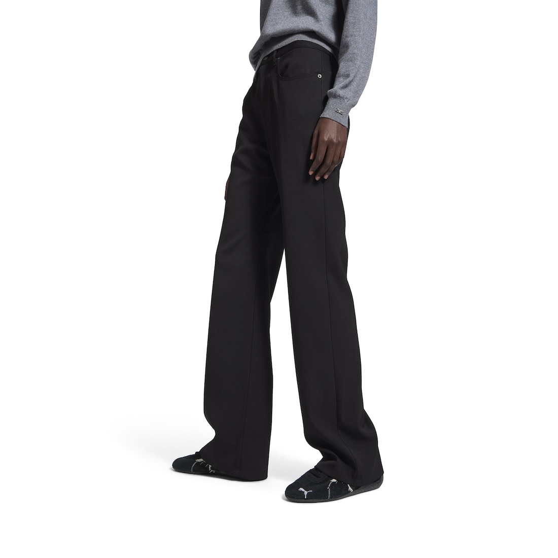 Balenciaga テーラードパンツ Balenciaga レイヤード テーラードパンツ | ブラック | FARFETCH JP