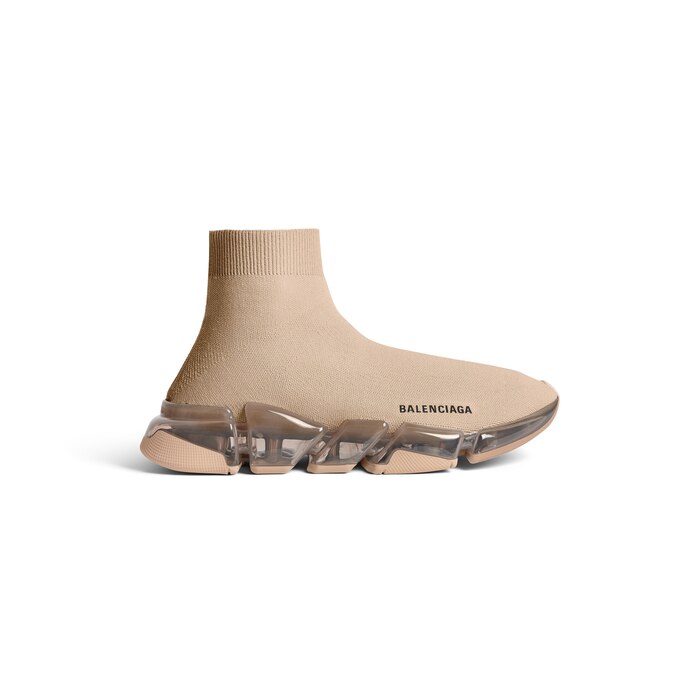 speed 2.0 full clear sole recycled knit sneaker