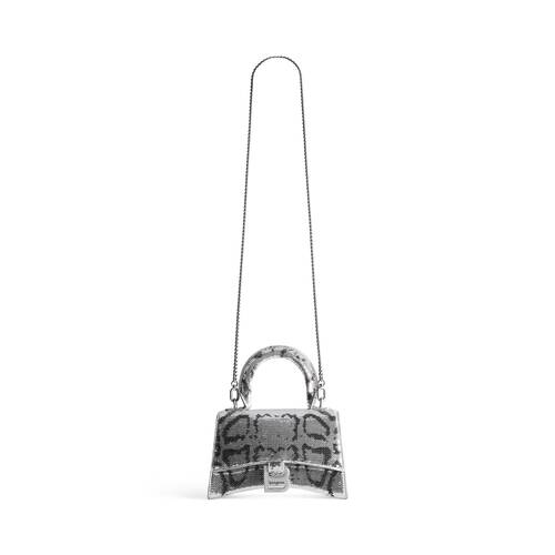 hourglass xs handbag with chain embroidery