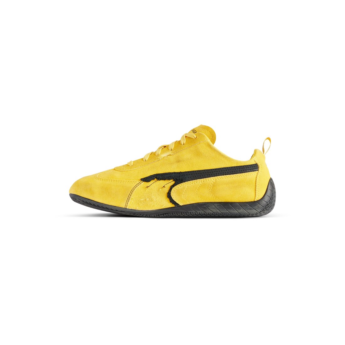 Speedcat Suede Balenciaga in Yellow/black | Balenciaga US