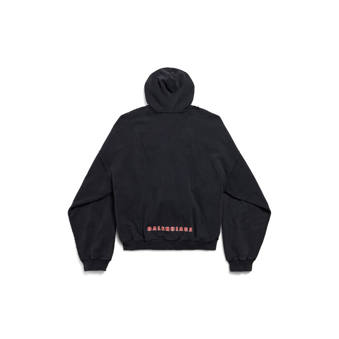 hoodie zippé sponsor logos fit large