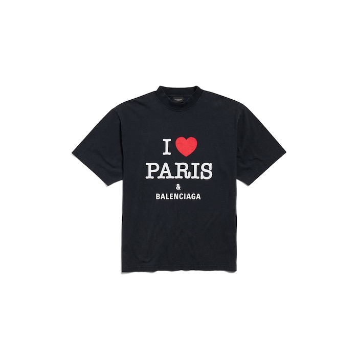 i love paris & balenciaga t-shirt medium fit