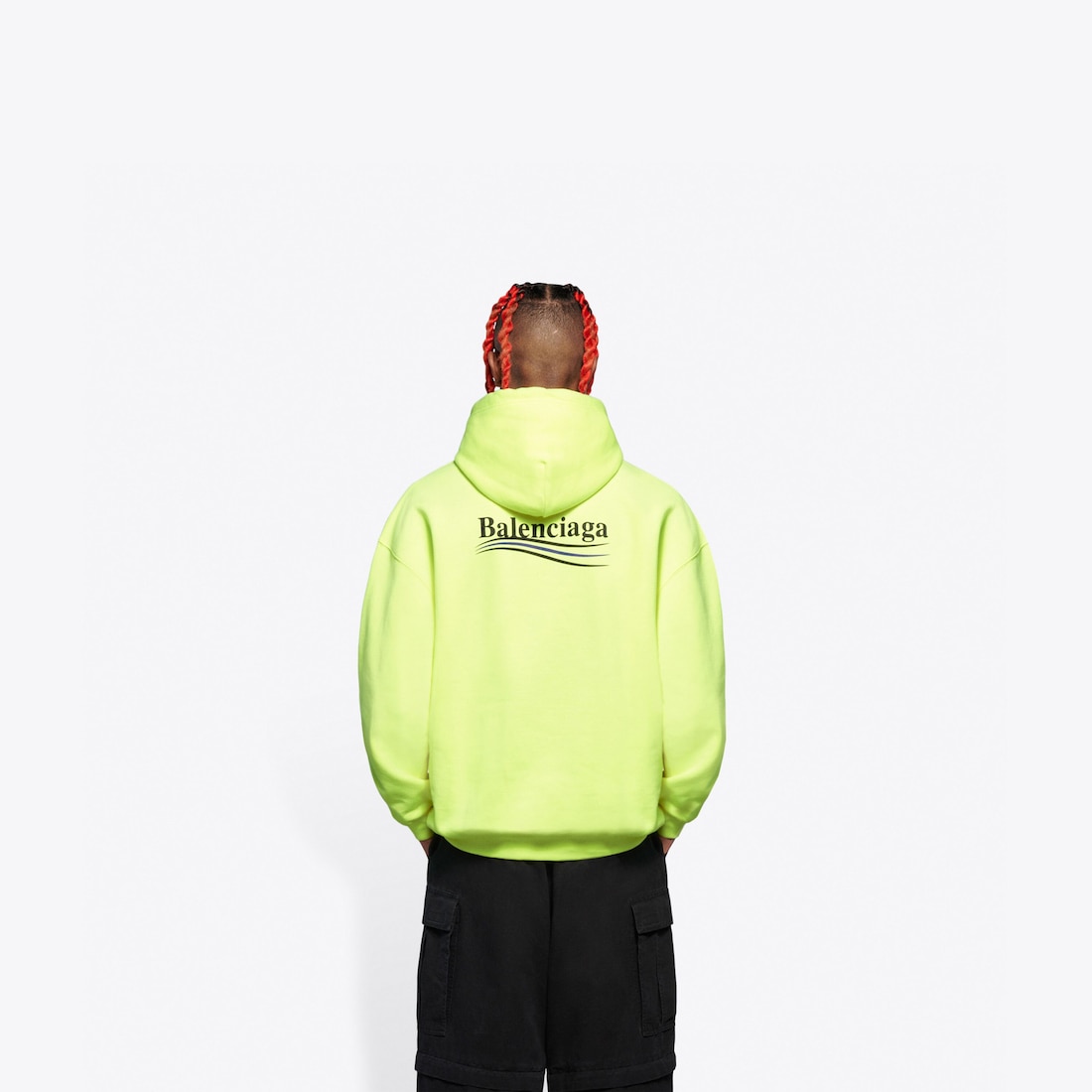 balenciaga neon hoodie