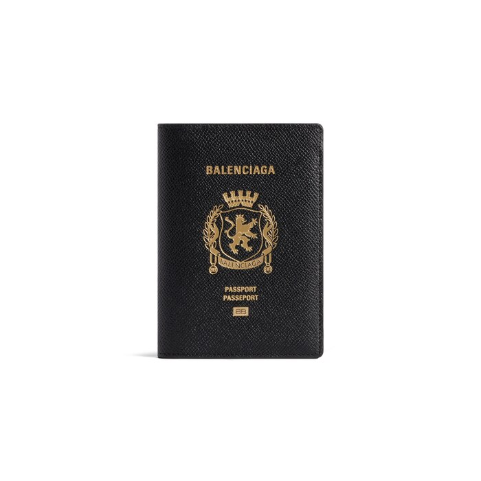 Men's Editor Square Folded Wallet  in Black