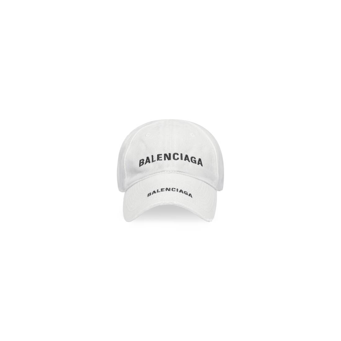 het doel Versnel Meestal Double Logo Cap in White | Balenciaga NL
