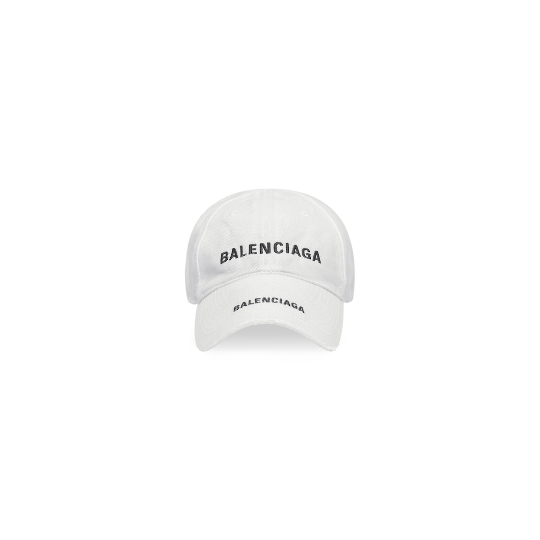 Double Logo Cap in White