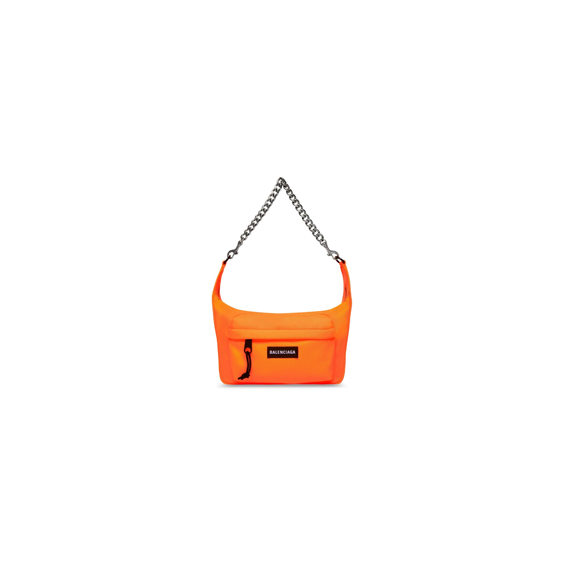 Balenciaga Raver Medium Bag With Chain - Orange - Unisex - Polyester