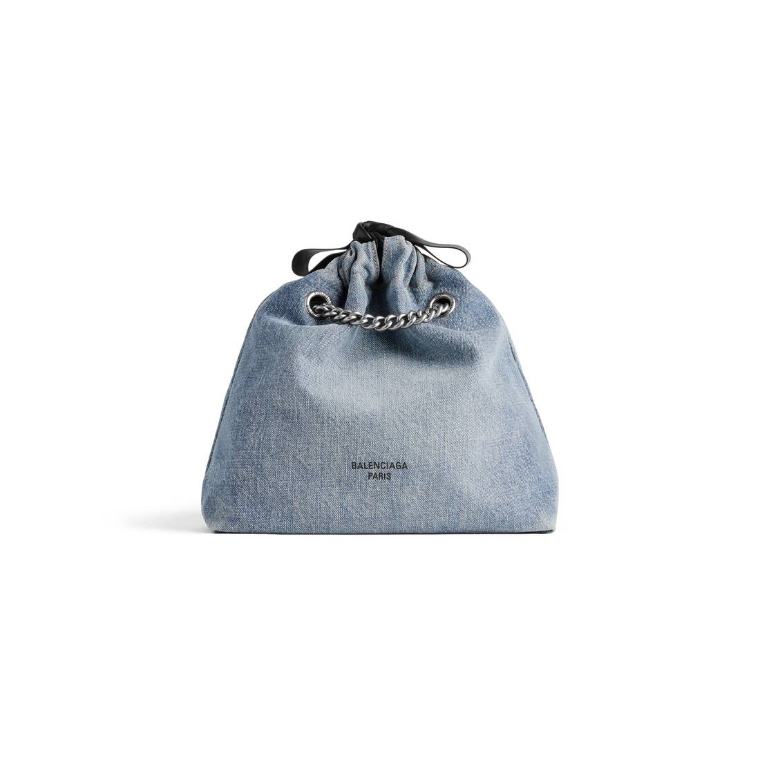 Women's Crush Small Tote Bag Denim in Blue | Balenciaga NL