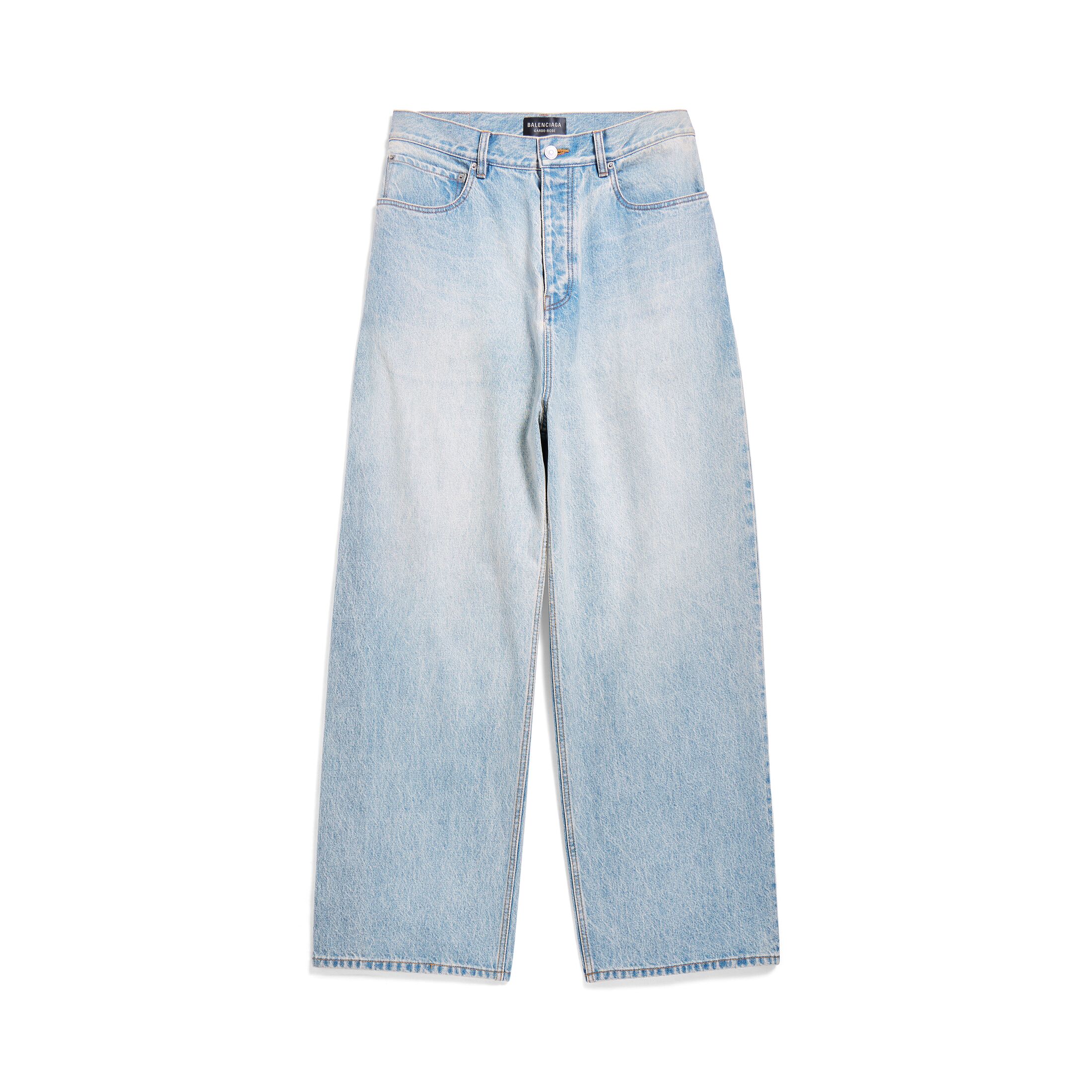 Balenciaga Baggy Trousers - Blue - Men's - - Cotton