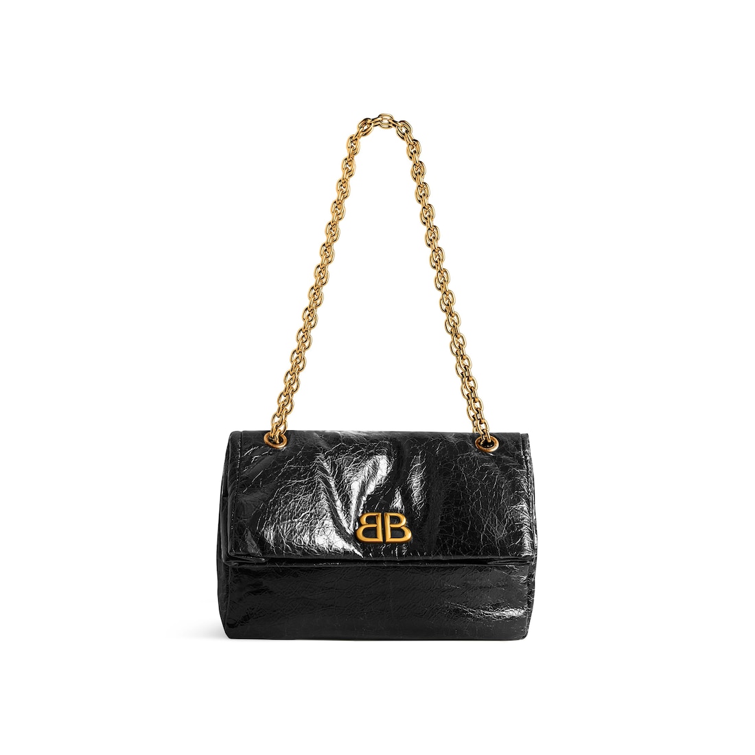 Balenciaga Women's Monaco Small Chain Shoulder Bag - Black