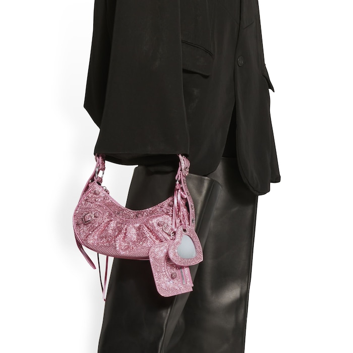 le cagole shoulder bag xs with rhinestones
