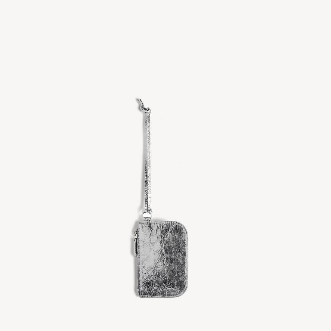 여성의 Le Cagole Coin Purse는 은색으로 금속화되었습니다