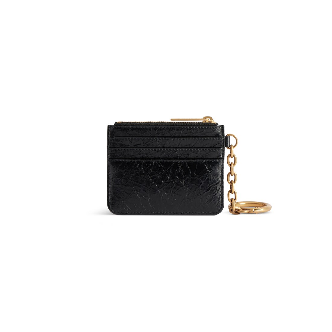 Women's Monaco Card Holder With Keychain in Black | Balenciaga US