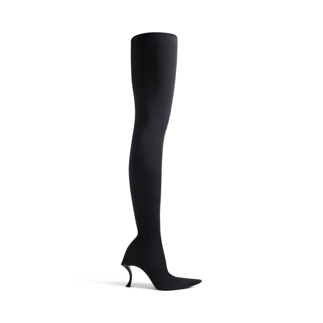 Women's Hourglass 100mm Over-the-knee Boot in Black | Balenciaga US