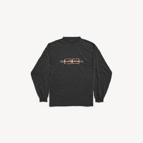 bb icon stencil大号版型长袖t恤 