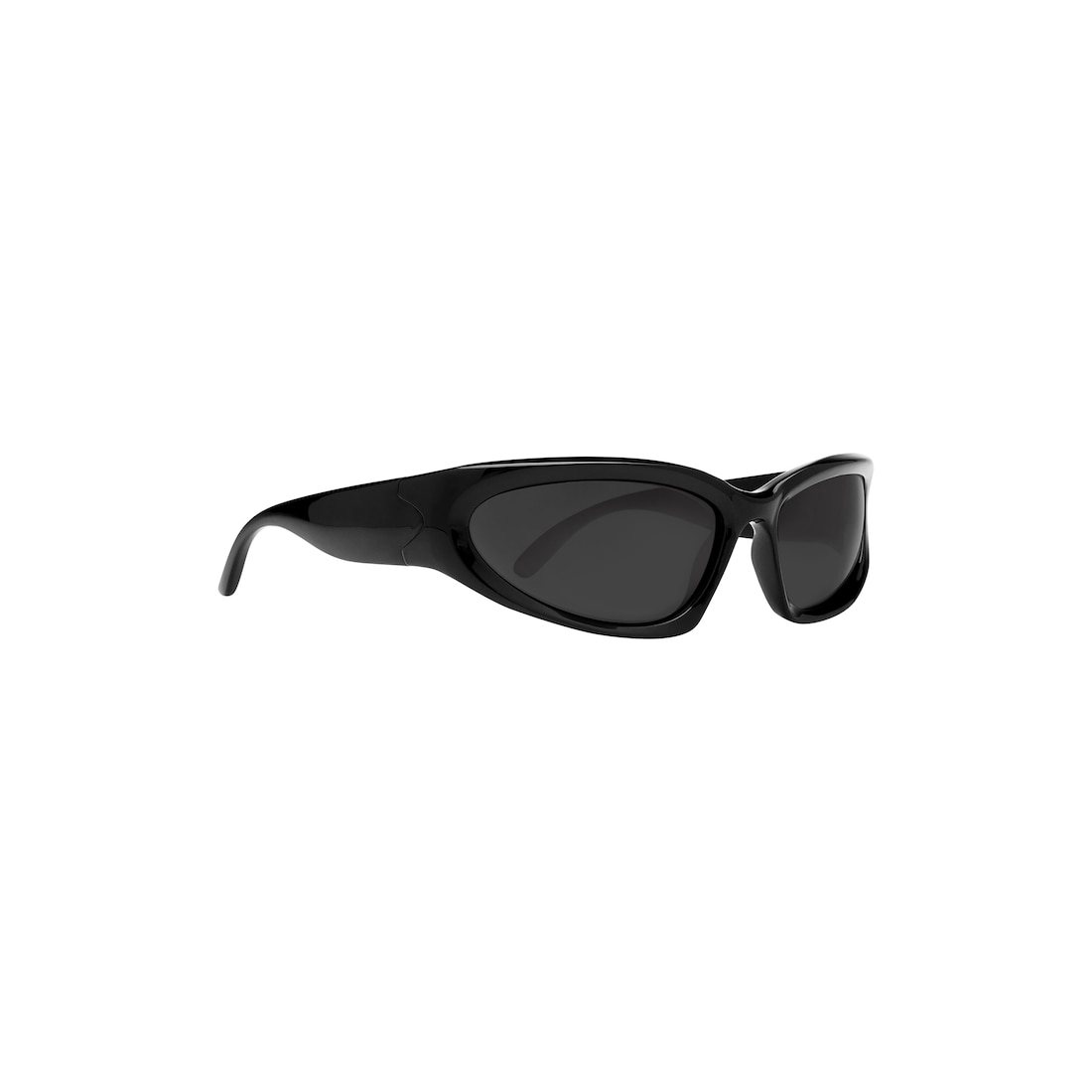 Swift Oval Sunglasses in Black | Balenciaga US