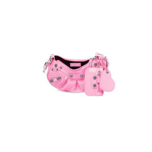 le cagole xs shoulder bag in patent fabric