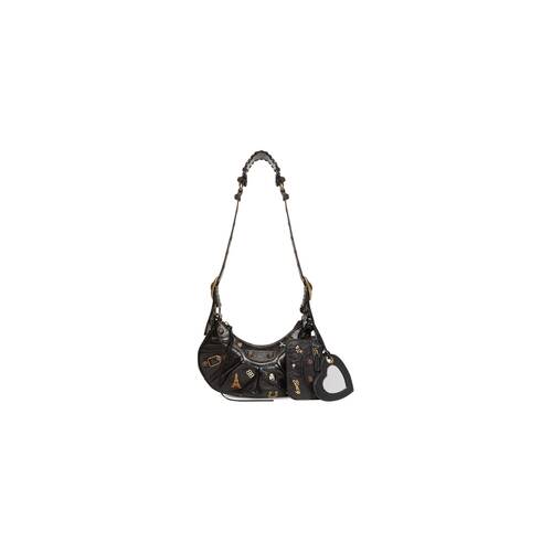 le cagole xs shoulder bag with pins 