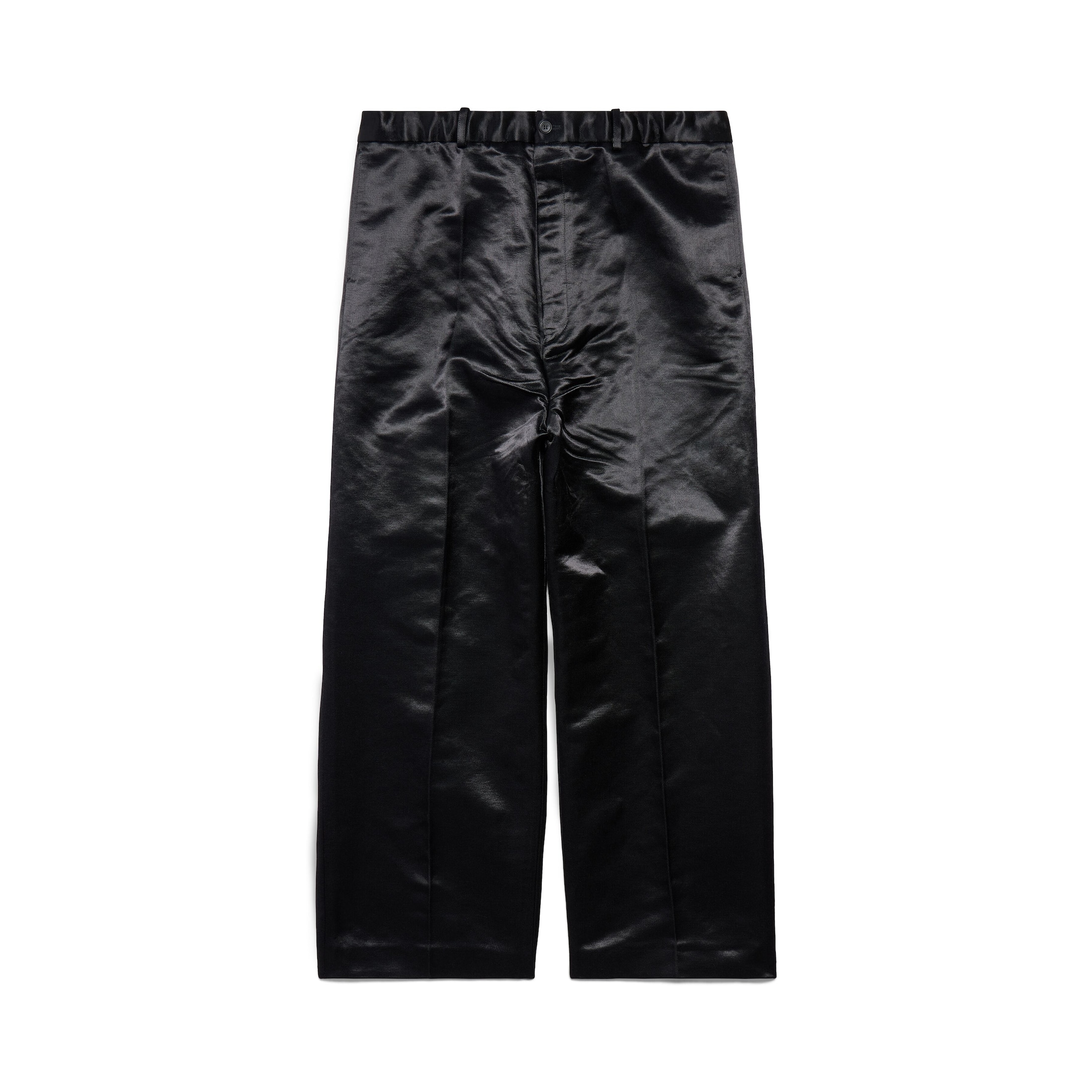 Balenciaga Large Fit Pants - Black - Unisex - S - Cotton & Viscose