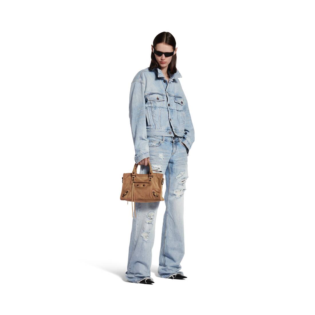 Women's Le City Bag Small in Camel | Balenciaga Singapore EN - Image 8