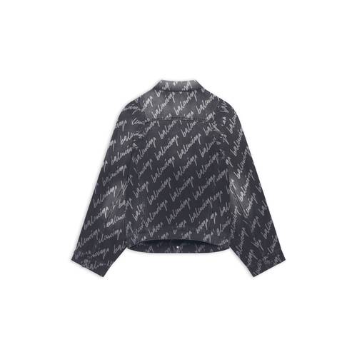 veste bell sleeve allover logo